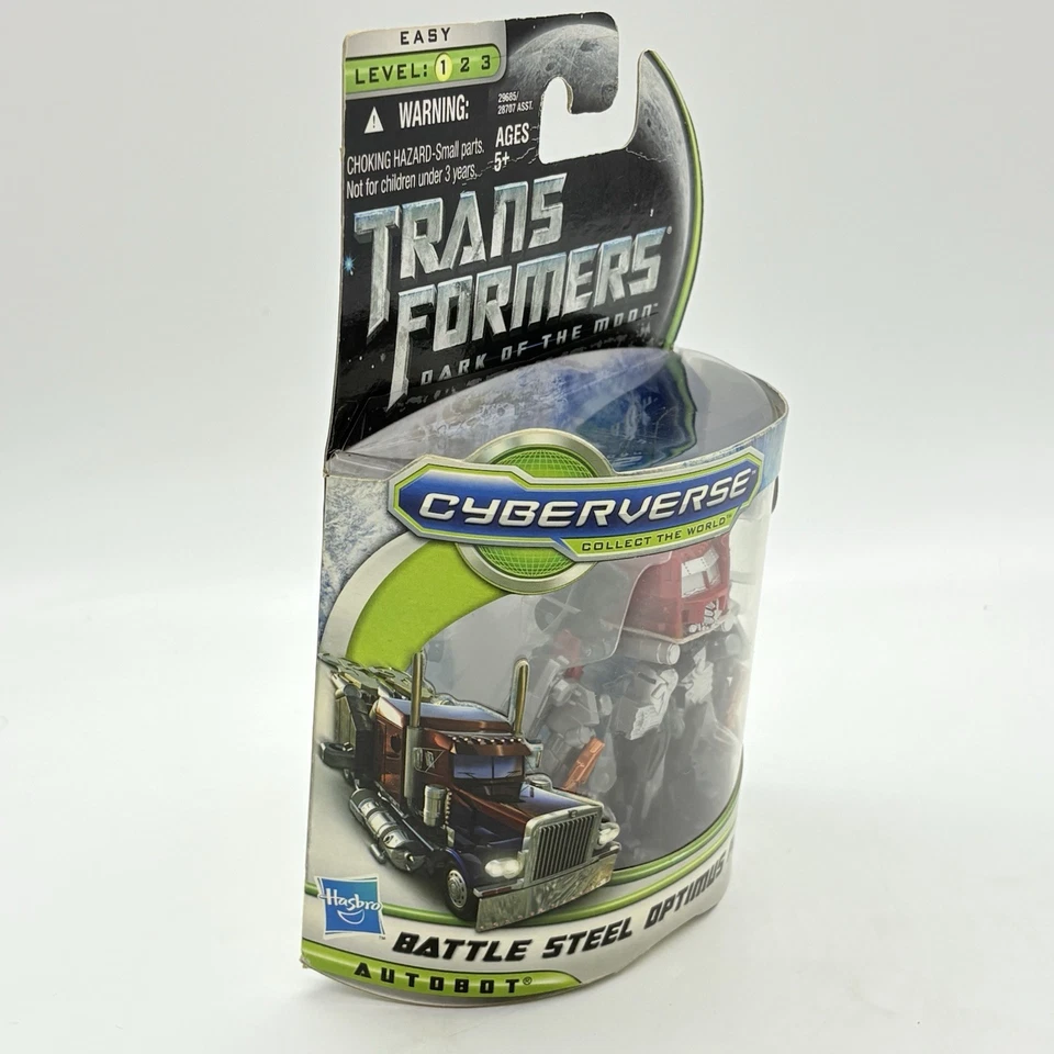 Figura de acción Transformers Battle Steel Optimus Prime 3,5" Dark Of The Moon 2010 Foto 4 de 4