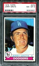 1979 Topps #279 Jerry Grote PSA 8 NM-MT