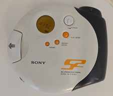 Sony D-SJ301 S2 Sports CD Walkman Vintage TESTED WORKING No Headphones Or Strap