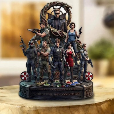 Resident Evil 30th Anniversary Custom Shape Acrylic Plaque    5250