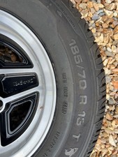 Ford alloy wheels X4 RS 4 spoke rims 5.5x13  1975 stamp