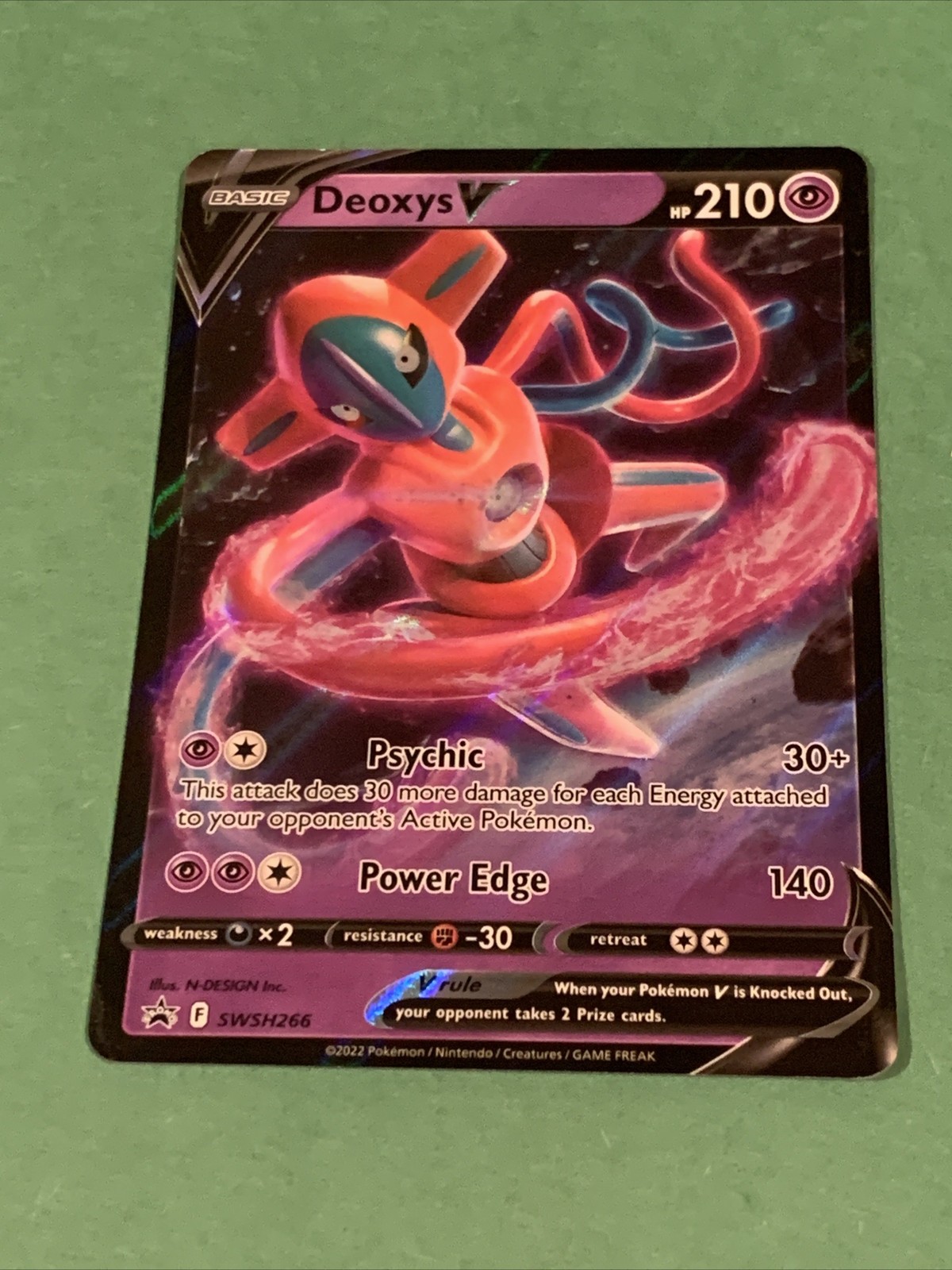 Pokémon TCG Deoxys V SWSH Black Star Promos SWSH266 Holo Promo