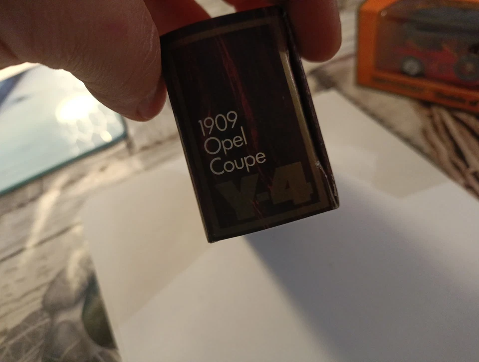 Matchbox Y-4 1909 Opel Coupe - Models of Yesteryear 1:43 Orange Yellow Diecast - Bild 4 von 4