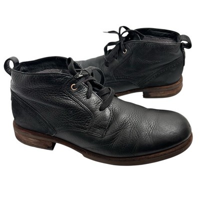 UGG Brompton Mens 10.5 Oxford Chukka Black Leather Boots 1008087