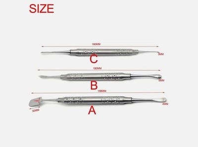 3PCS Double Ends Dental Implant Periosteal Elevator Reflecting Retracting