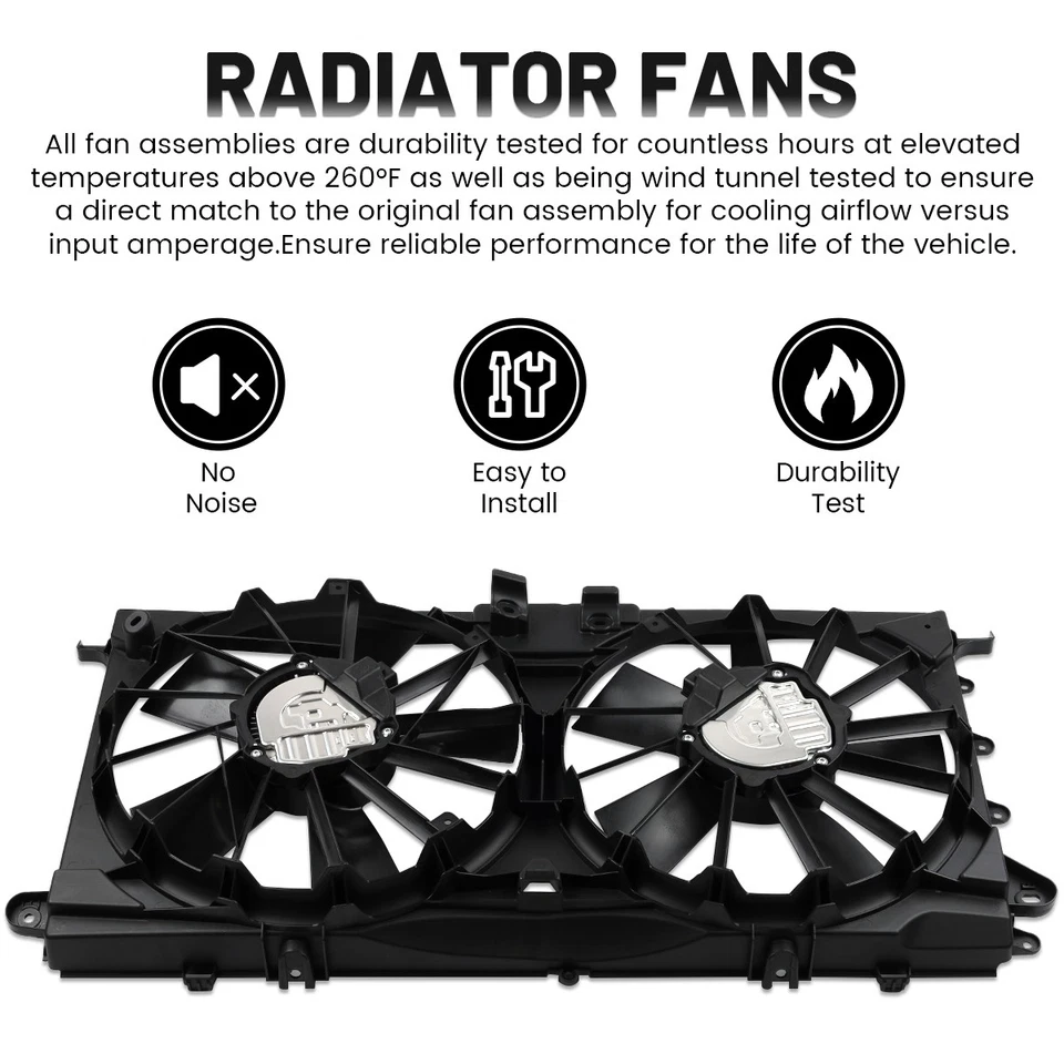 Radiator Cooling Fan For 2018-2021 Lincoln Navigator 2016-2020 Ford F150 3.5L Foto 2 de 4