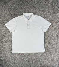 Burberry London Plaid White Short Sleeve Polo Shirt Men's Size 2XL