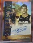 Kasparas Jakucionis 2025-26 Topps Finest  Masters Auto Refractor #MA-KJ Heat