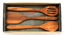 Cravings By Chrissy Teigen 3 Piece Olive Wood Kitchen 14 Inch Utensil Set 