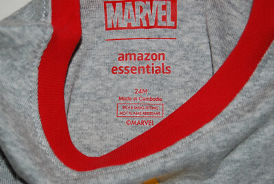 NWOT Amazon Marvel Comics 3pc Infant Multicolor Holiday Pajama Set sz 18M 24M
