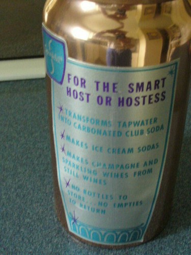 VINTAGE "MID-CENTRUY" SPARKLET SELTZER BOTTLE "NEW" - Picture 4 of 4