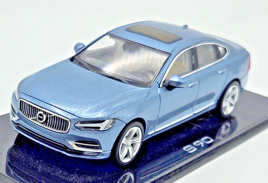 ディーラー特注　volvo s90 1/43 モデルカー Volvo S90 Mussel Blue 1/43 Norev 376349 | eBay