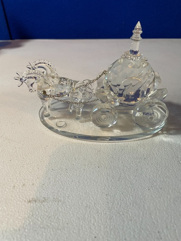 Shannon Crystal by Godinger Chariot and Horses 6"