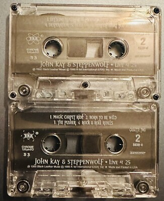 Live at 25 by John Kay & Steppenwolf Two Cassette Set 1995 K