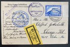 1929 Germany Graf Zeppelin LZ 127 Postcards Cover to Chicago IL USA #C36 — photo 1