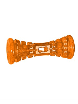 HERO Retriever Series SnackTime Hard Rubber Club, Tan Dog Toy