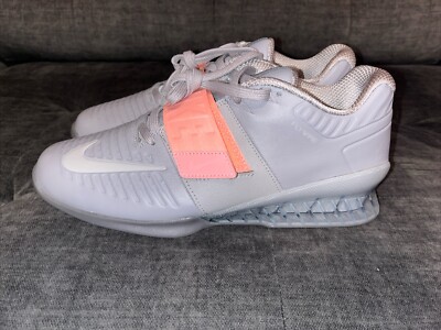 Nike Romaleos 3 XD Atmosphere Grey Pink Weightlifting Shoes Size 10.5 AO7987-002