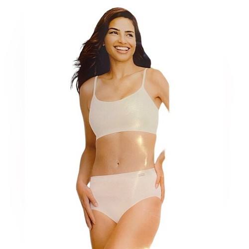 Jockey Elance Hipsterhöschen 3er-Pack 100 % Baumwolle rosa beige weiß Neu in Verpackung - Bild 2 von 6