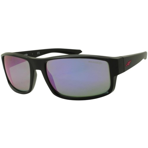 Arnette AN 4224 41/4V Boxcar Gloss Black Violet Mirror Lens Mens Sunglasses - 第 2/5 張圖片