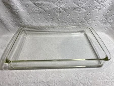 Vintage PYREX 1950's+ Clear Large Oblong Baking Utility Lasagna-Dish 3-QT 233