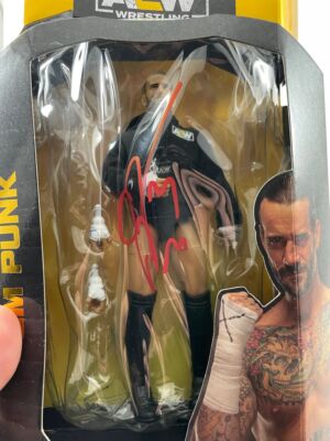 AEW CM Punk Signed All Elite Wrestling Unrivaled Exclusive Figure