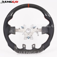 Real Carbon Fiber Steering Wheel Fit Dodge Ram 1500 2500 3500 12-18 With Heated