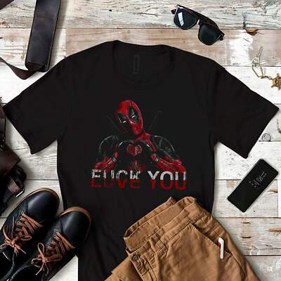 FU LOVE YOU Deadpool inspired T-shirt | Black