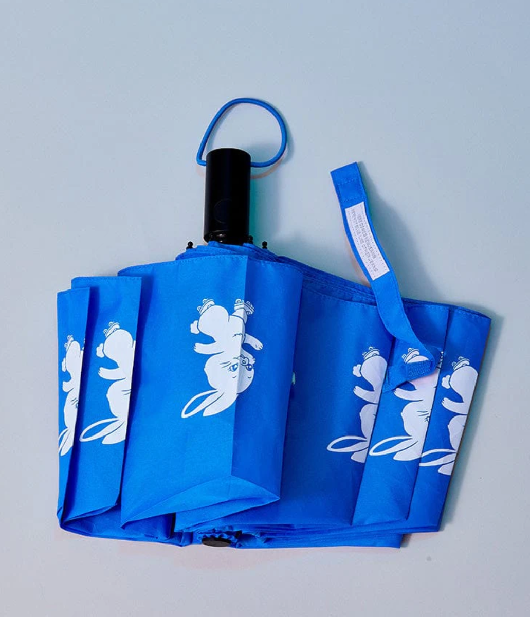 NewJeans Rabbit Tokki 3 Tier Folding Umbrella Blue | eBay