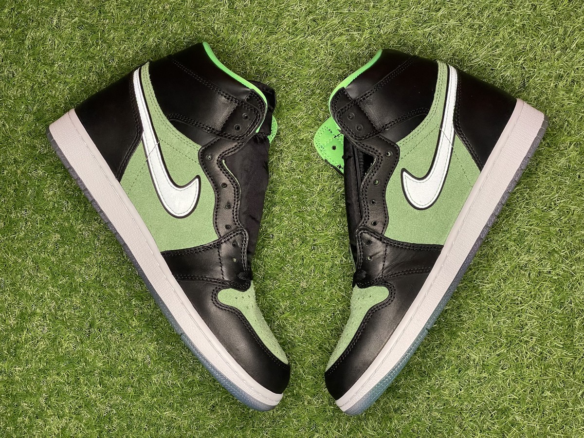 NEW Nike Air Jordan 1 High Zoom Air Zen Green Reflective DS Mens