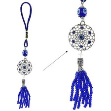 Lucky Evil Eye Car Hanging Ornament Blue White Black Resin Evil Eye Beads Char