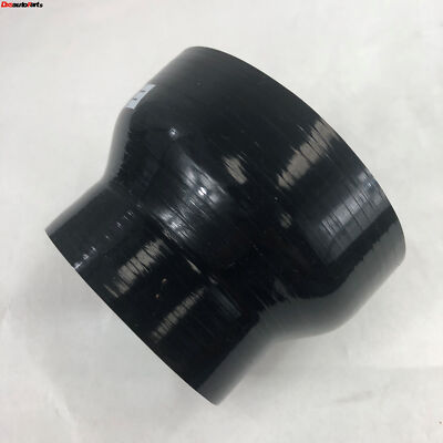 #ad one Black 3quot; to 4quot; Silicone Straight Reducer Coupler Turbo Intercooler Kits $10.99