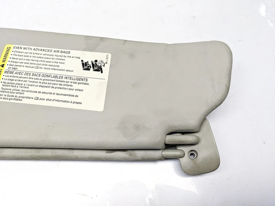 Parasol interior del lado derecho del pasajero Saab 9-5 2006-2009 gris OEM 12781817 Foto 2 de 4