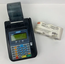 HYPERCOM T7 Plus Credit Card Machine with 3 Paper Rolls No Power Cord