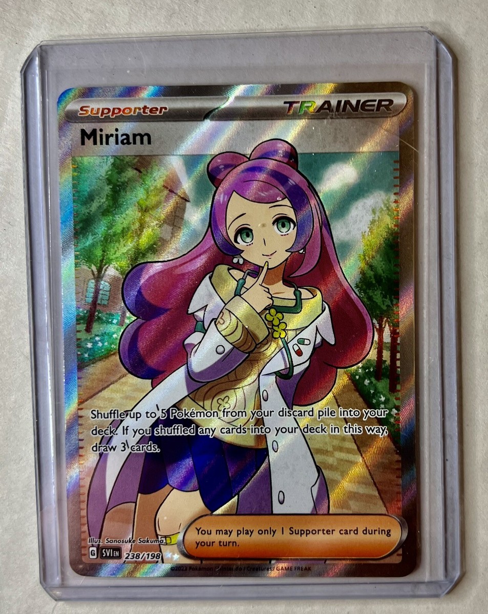 NEW Pokemon Scarlet and Violet Miriam Trainer Full Art