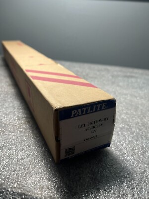 Patlite LEL-202FBW-RY Signal Tower, 50mm, LED, 24VAC,
