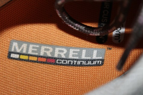 Merrell Continuum Women's Gray /Brown Hiking Walking Trail Shoes Vibram Size 7.5 - Picture 3 of 9