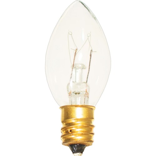 C-9 CLEAR STEADY LIGHT BULBS - BRAND NEW 1 BOX OF 25 C9 E17 INCANDESCENT - Picture 7 of 7