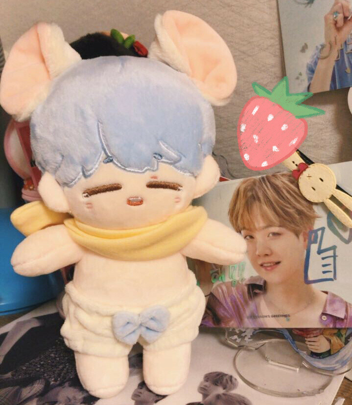 20cm KPOP Bangtan Boys MIN YOONGI Cute Blue SUGA Plushies