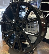 24 New Chevy Silverado Tahoe Y Spoke Black Wheels Sierra Yukon Escalade Ram