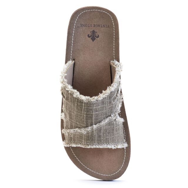 Men&#039;s Vintage Stone Frayed Flip-Flops sandal M 8/9