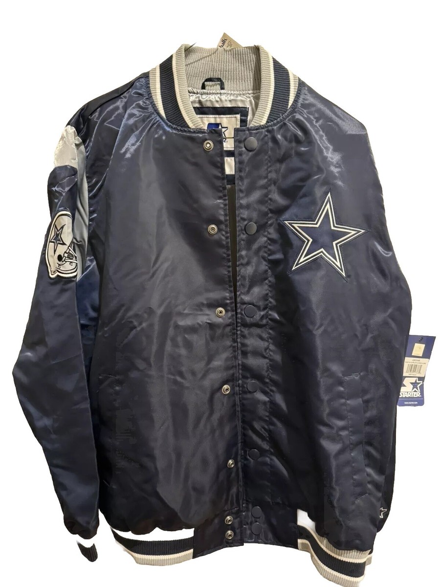 New Dallas Cowboys Satin Starter Jacket Size L