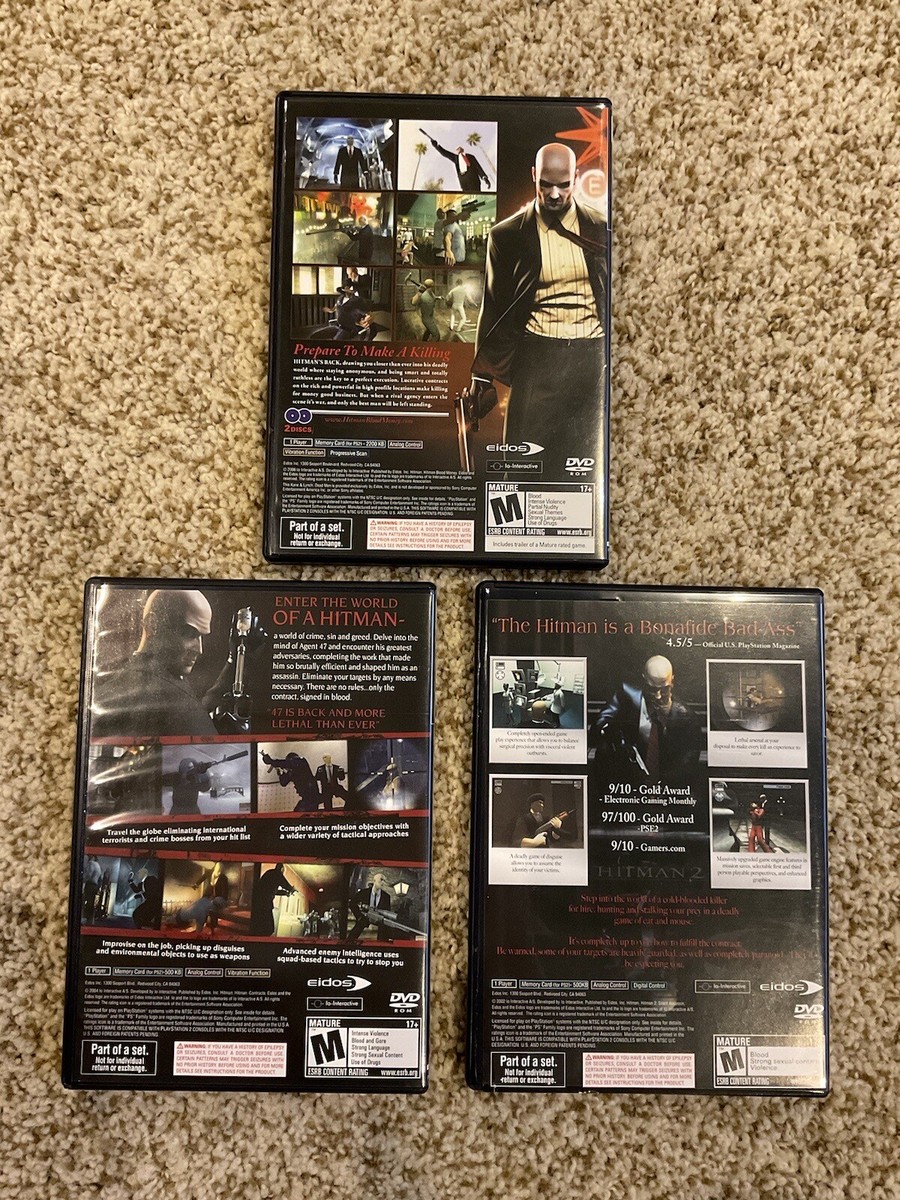 Hitman Trilogy PS2 / Sega Gen Collection Ps2 / Tony Hawk 2 Ps1 Lot