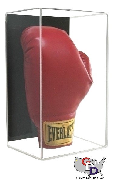 Acrylic Wall Mount Single Boxing glove Display Vertical UV Protecting  GameDay