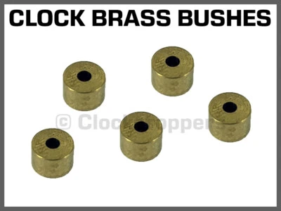 Longcase Clock Bushes 6mm x 4mm Pivot Brass Bushing Repair Spares Parts 5 pcs