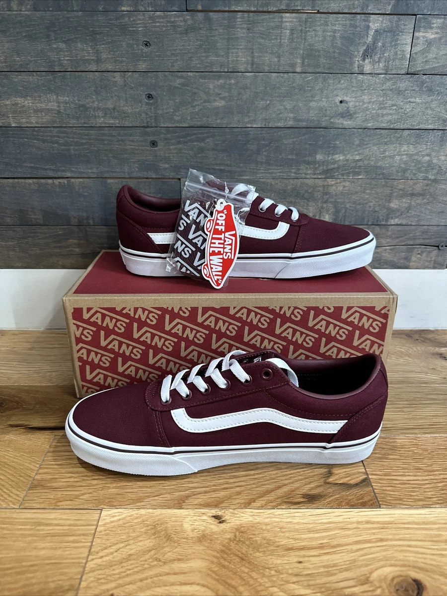 burgundy vans