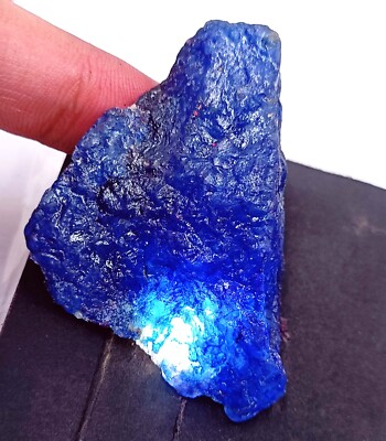 Dyed178.60 Ct Natural Blue Sapphire Uncut Rough Certified Gemstone