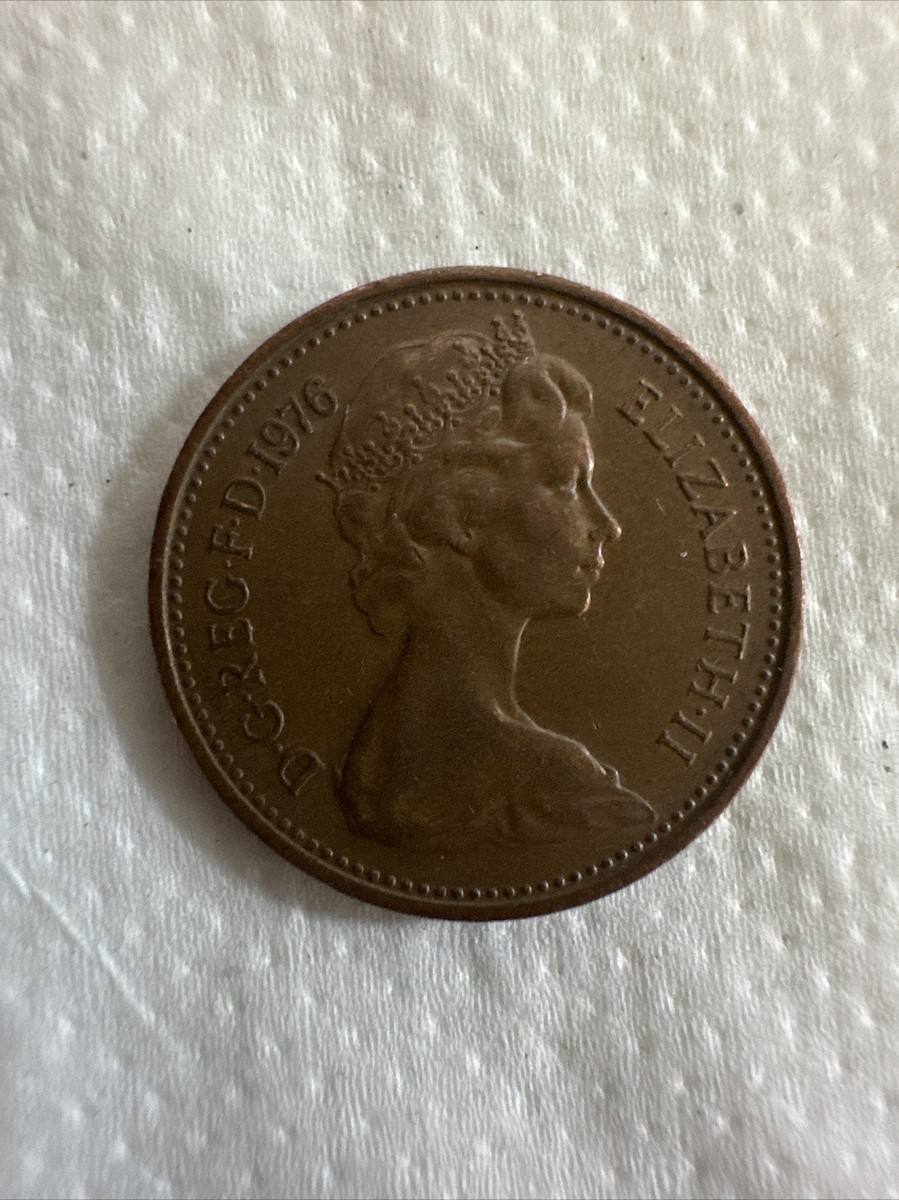 Great Britain 1 New Penny 1976 Elizabeth II D G REG F D | eBay