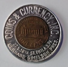 Coins & Currency, Inc PA 1961 Encased Cent (BZ-591)