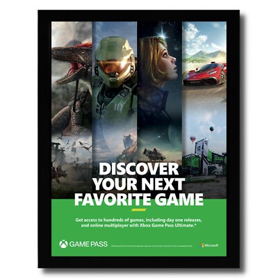 2023 Xbox Series X Console System Framed Print Ad/Poster Halo Infinite  Starfield