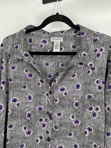 CATHERINES Damen Tunika Oberteil mit Knöpfen 3X (26/28) geblümt mehrfarbig 3/4 Arm Boho - Bild 6 von 15